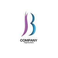 Letter B Logo Design with Minimalist Style for Company and Business vector