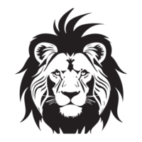 Löwe Kopf, Silhouetten Löwe Kopf, transparent png Hintergrund