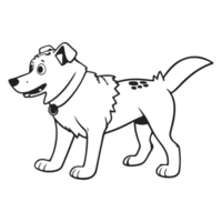 Facile et mignonne silhouette de beagle chien, transparent png