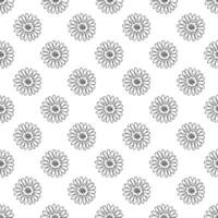 Summer seamless pattern with flowers doodle for decorative print, wrapping paper, greeting cards, wallpaper and fabric vector