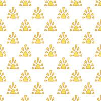 Seamless pattern with sun doodle for decorative print, wrapping paper, greeting cards, wallpaper and fabric vector