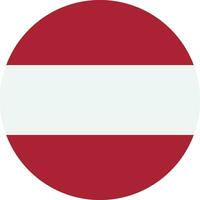 Round Latvia flag . Round Latvian flag vector icon isolated on white background