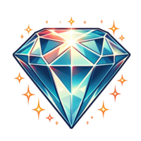 ai généré diamant sur transparent Contexte png