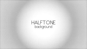 Halftone dotted background. Vector black and white dots round pattern