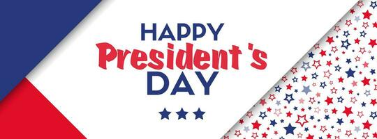 Presidents day vector greeting card. Banner template