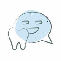 Icon Forum. related to Dental symbol. Color Spot Style. simple design editable. simple illustration vector