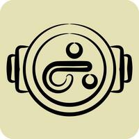 Icon Seafood Paella. related to Spain symbol. hand drawn style. simple design editable. simple illustration vector
