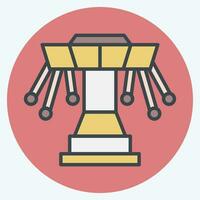 Icon Amusement Park. related to Spain symbol. color mate style. simple design editable. simple illustration vector