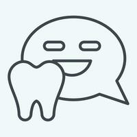 Icon Forum. related to Dental symbol.line style. simple design editable. simple illustration vector