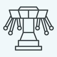 Icon Amusement Park. related to Spain symbol. line style. simple design editable. simple illustration vector