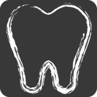 Icon Dentist. related to Dental symbol. chalk Style. simple design editable. simple illustration vector