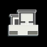 Icon Templo De Debod. related to Spain symbol. glossy style. simple design editable. simple illustration vector