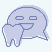 Icon Forum. related to Dental symbol. two tone style. simple design editable. simple illustration vector