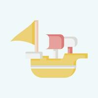 Icon Spanish Ship. related to Spain symbol. flat style. simple design editable. simple illustration vector