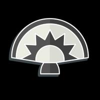Icon Handheld Fan. related to Spain symbol. glossy style. simple design editable. simple illustration vector