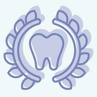 Icon Braces. related to Dental symbol. two tone style. simple design editable. simple illustration vector