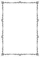 Vintage filigree frame corner and border element. Ornate ornament frame divider vector. Decorative line for page, template, poster, greeting card, wedding invitation, menu, certificate. vector