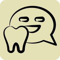 Icon Forum. related to Dental symbol. hand drawn style. simple design editable. simple illustration vector