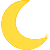 crescent moon and stars png