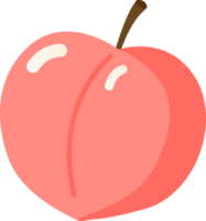 mignonne pêche fruit png