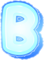 Icy Alphabet Letter B png