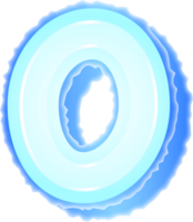 Icy Alphabet Letter O png