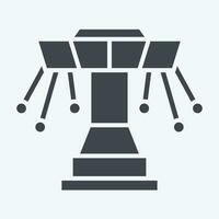 Icon Amusement Park. related to Spain symbol. glyph style. simple design editable. simple illustration vector