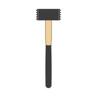 Kids drawing Cartoon Vector illustration bushing hammer icon Isolated on White Background