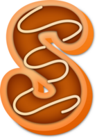 Cookie Alphabet Letter S png