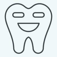 Icon Dental Cleaning. related to Dental symbol.line style. simple design editable. simple illustration vector