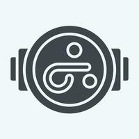 Icon Seafood Paella. related to Spain symbol. glyph style. simple design editable. simple illustration vector