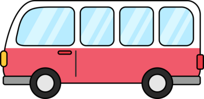 Cute Travel Car Illustration png