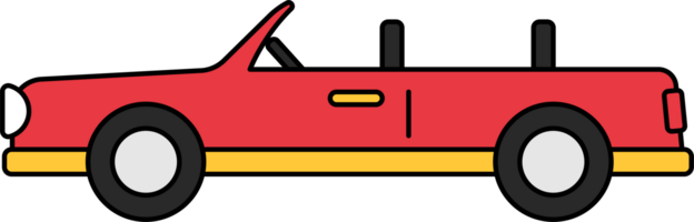 fofa carro ilustração png