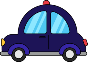 Cute Police Car Illustration png
