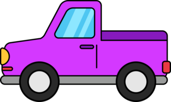 Cute Pickup Truck Illustration png