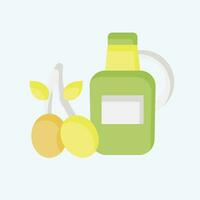 Icon Olive Oil. related to Spain symbol. flat style. simple design editable. simple illustration vector