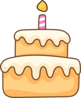 Cute cake Illustration png