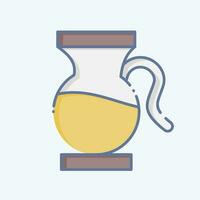 Icon Sangria. related to Spain symbol. doodle style. simple design editable. simple illustration vector