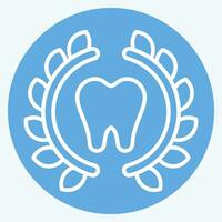 Icon Braces. related to Dental symbol. blue eyes style. simple design editable. simple illustration vector