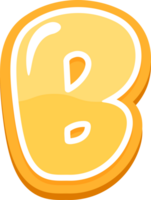 Cute Alphabet Letter B png