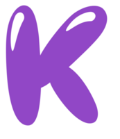 Cute Alphabet Letter K png