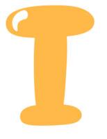 Cute Alphabet Letter I png