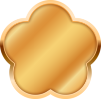 luxe goud knop png