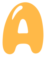 Cute Alphabet Letter A png