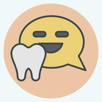 Icon Forum. related to Dental symbol.color mate style. simple design editable. simple illustration vector