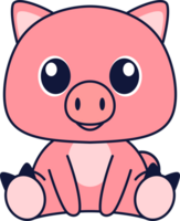 mignonne porc animal illustration png