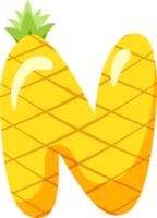 Ananas Alphabet Brief n png