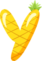 Ananas Alphabet Brief y png