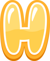 Cute Alphabet Letter H png