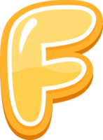 Cute Alphabet Letter F png